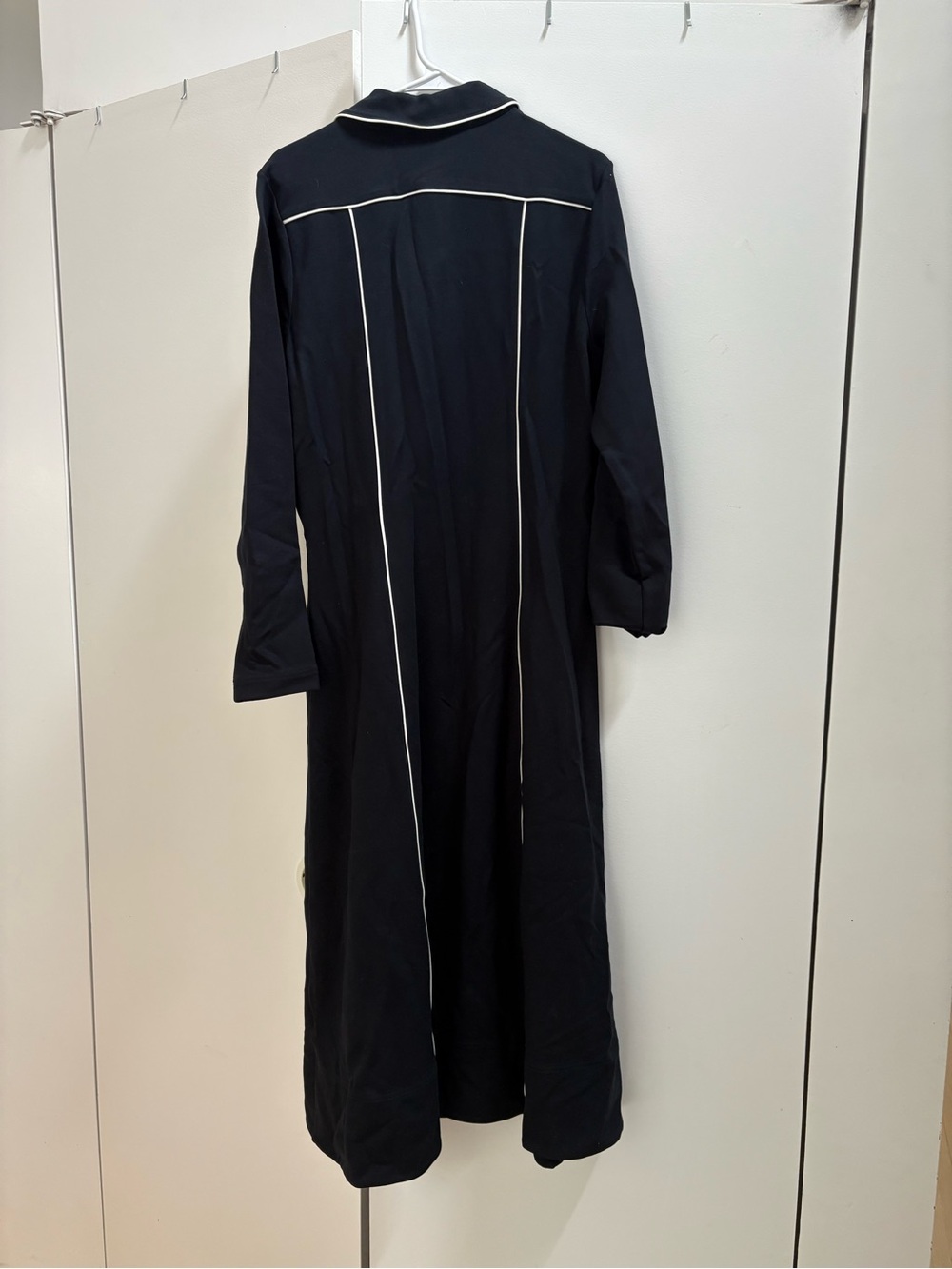 ME+EM Navy Midi Dress with White Piping - Picture 5 of 5